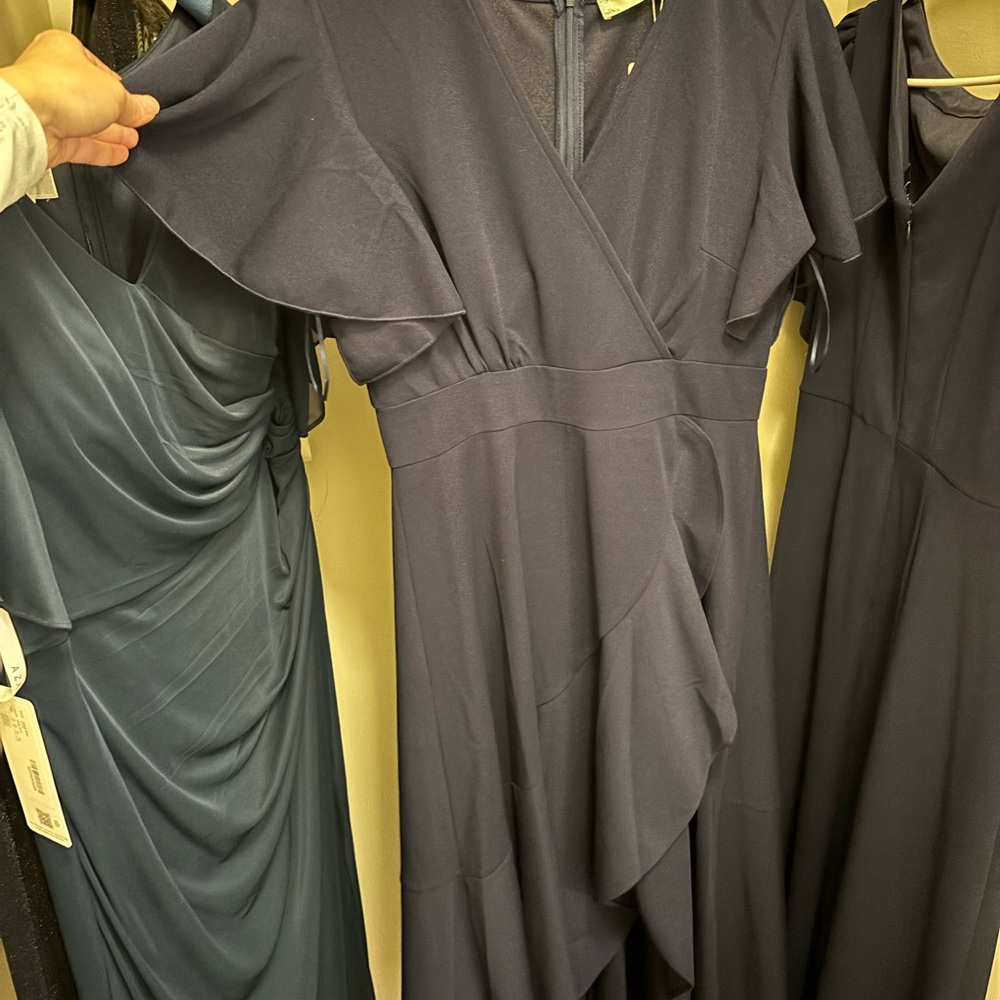 Elegant Navy Blue Women's Dress